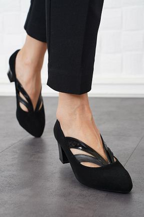 کفش پاشنه بلند کلاسیک مشکی زنانه جیر Moda Pie - کد 211810516