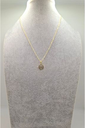 گردنبند جواهر طلائی زنانه فلزی Han Ticarethane - کد 856561809