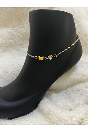خلخال جواهر زرد زنانه رودیوم Arescollection - کد 817684056