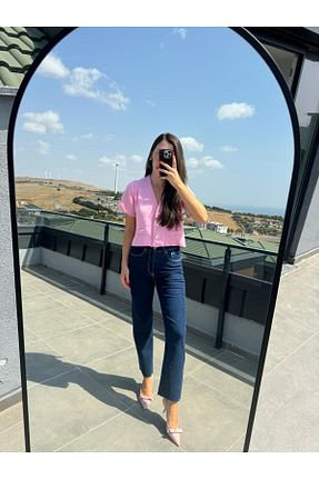 شلوار سرمه ای زنانه پارچه perastore - کد 856582881