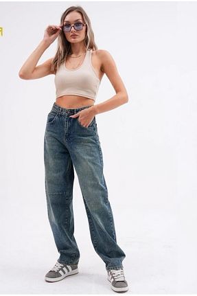 شلوار جین سبز زنانه پاچه لوله تفنگی ayday butik - کد 856604177