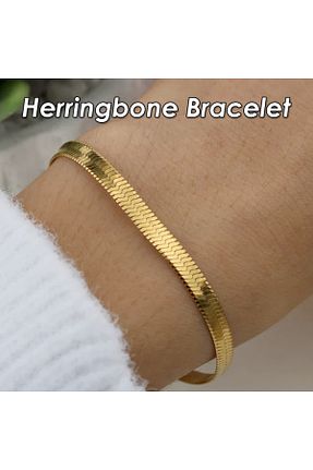 دستبند استیل (فولاد) طلائی زنانه استیل ضد زنگ REGGENTE - کد 856581108