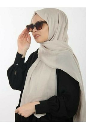 شال بژ زنانه پنبه پلی استر ALLURİNG - کد 150301542