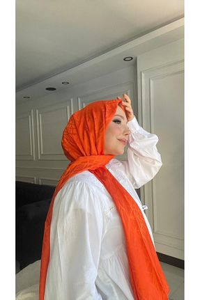 شال نارنجی زنانه ویسکون MAYBAHH - کد 856328567