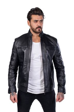 کت مشکی مردانه اسلیم فیت BATU DERİ - کد 242585878