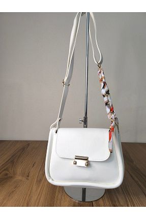 کیف دوشی سفید زنانه چرم مصنوعی YMZBAG - کد 856611927