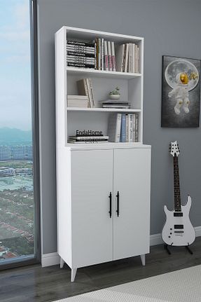 قفسه کتاب سفید 183 سانتی متر Enda Home - کد 856773058
