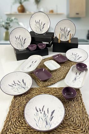 سرویس قهوه خوری بنفش 6 نفره Keramika - کد 380430382