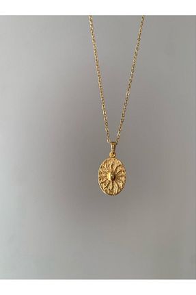 گردنبند جواهر طلائی زنانه روکش طلا Claritas Takı - کد 847329889