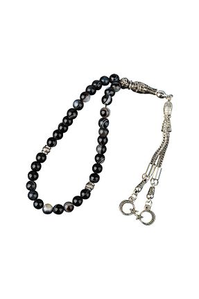 تسبیح مشکی سنگ طبیعی OSMANLI DOĞAL TAŞ - کد 660024883