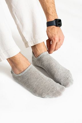 جوراب اسپرت طوسی مردانه پنبه ای Socks Here - کد 823093972