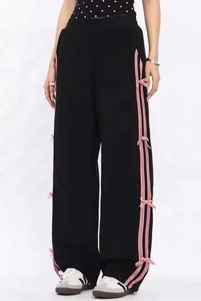 شلوار کرمگن مشکی زنانه رگولار Ef Butik - کد 853000643