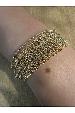 دستبند استیل (فولاد) طلائی زنانه استیل (فولاد) ND ACCESORY - کد 806801071