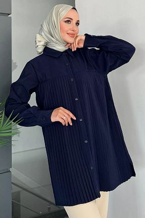 پیراهن حجاب سرمه ای زنانه رگولار jldkids - کد 856916268