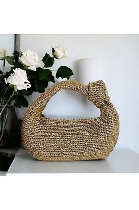 کیف دستی طلائی زنانه سایز متوسط CottonCrafty - کد 856914071