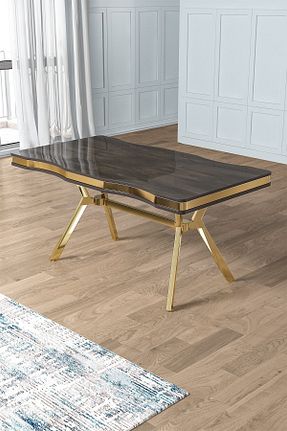 میز آشپزخانه طوسی MDF Canisa - کد 807551500