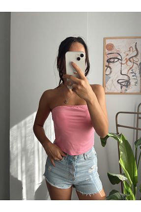 بلوز صورتی زنانه ساده RaVe Collection - کد 856976900