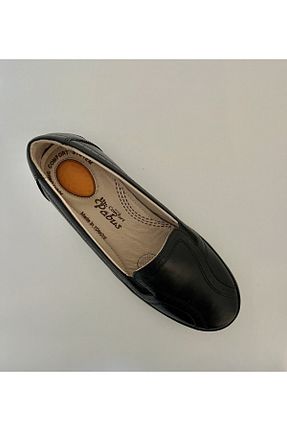 کفش کلاسیک مشکی زنانه چرم خالص PABUS - کد 800086487