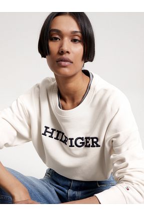 پلیور بژ زنانه ساده Tommy Hilfiger - کد 840180881