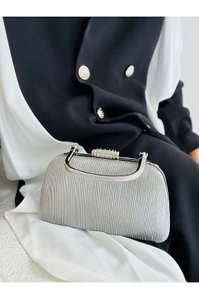 کیف مجلسی طوسی زنانه EVA Çanta Trend - کد 856474216