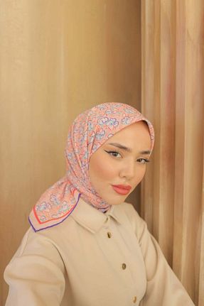 روسری صورتی پنبه ای Silk Home - کد 856643862