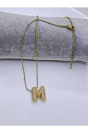 گردنبند استیل ( فولاد ) طلائی زنانه استیل (فولاد) Çelik - کد 835959403