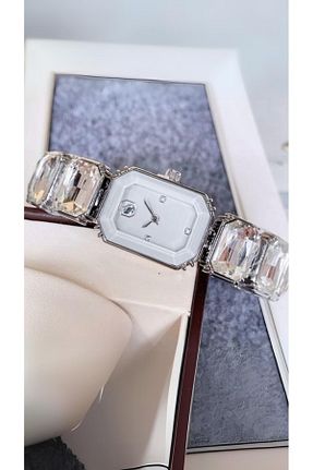 ست ساعت مچی سفید زنانه استل (فولاد) DMR Accessoire - کد 854895166