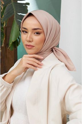 روسری بژ پلی استر Silk Home - کد 856449453