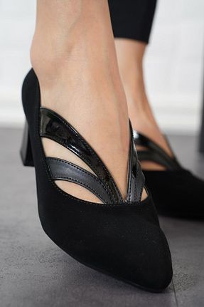کفش پاشنه بلند کلاسیک مشکی زنانه جیر Moda Pie - کد 211810516