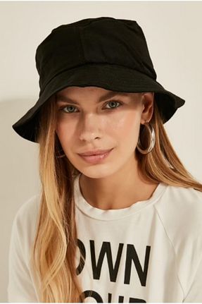 کلاه مشکی زنانه پنبه ای LAPPMARK - کد 856559031