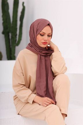شال زرشکی زنانه پنبه ای Butik - کد 856559637