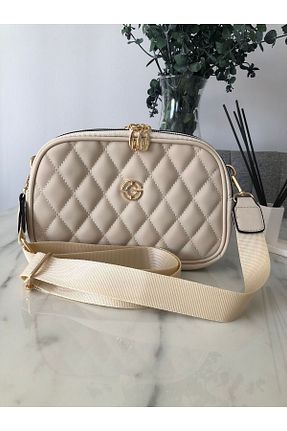 کیف پستچی بژ زنانه چرم مصنوعی aldebaran - کد 849752699