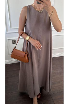 لباس طوسی زنانه بافتنی Büşce - کد 856642905