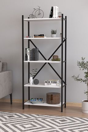 قفسه کتاب سفید 146 سانتی متر Bofigo - کد 856022089