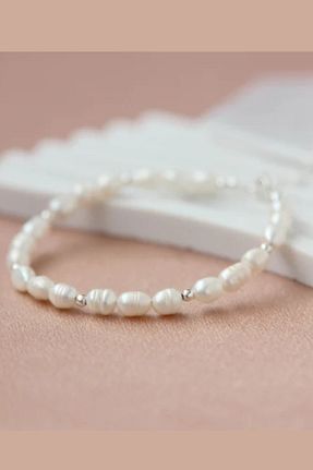 دستبند مروارید سفید NBS Beautiful Naturel Stones - کد 856436786