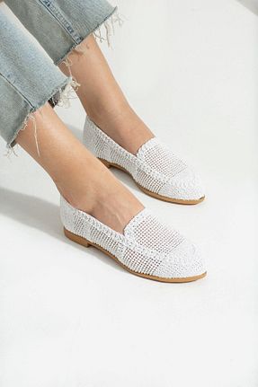 بابت سفید زنانه پارچه ای star shoes - کد 735176420