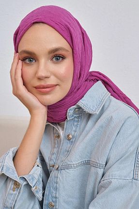شال صورتی زنانه ویسکون Şalland - کد 856609309
