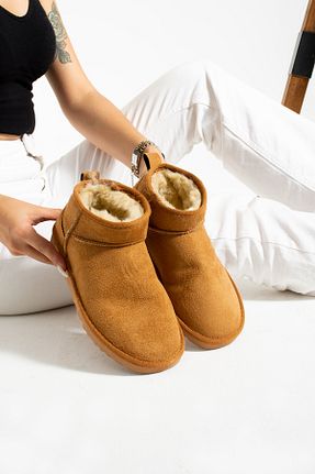 بوت / نیم بوت قهوه ای زنانه پشمی star shoes - کد 761948128