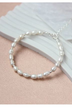 دستبند مروارید سفید NBS Beautiful Naturel Stones - کد 856436786