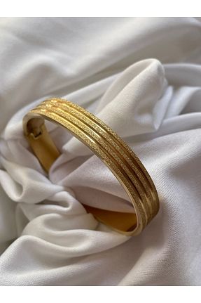 دستبند استیل (فولاد) طلائی زنانه استیل ضد زنگ NAZLI - کد 856667797