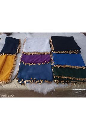 روسری سرمه ای پلی استر hoaryage - کد 856743899
