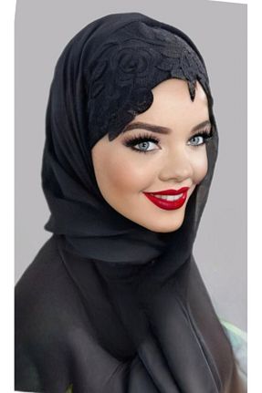 روسری مشکی شیفون Polikromi - کد 856749583