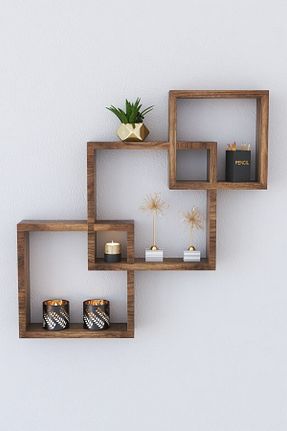 قفسه دیواری قهوه ای 34 سانتی متر Genel Markalar - کد 265688251