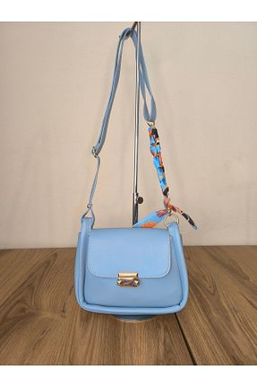 کیف دوشی آبی زنانه چرم مصنوعی YMZBAG - کد 856611926