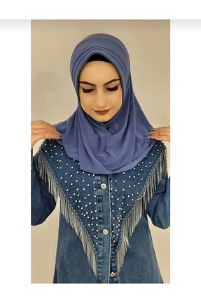 شال سرمه ای زنانه پنبه ای R&S modibone - کد 286845226