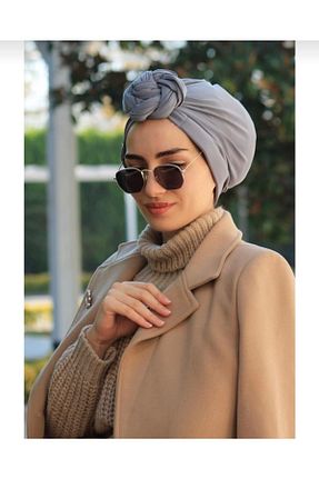 روسری طوسی پنبه ای Ayselcehobi - کد 378077979