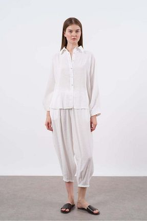 ست بالاتنه و پائین تنه خاکی زنانه بافتنی Perry - کد 855548117