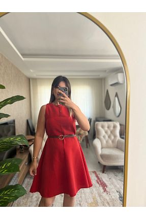 لباس قرمز زنانه بافت Royal - کد 856849325