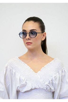 عینک آفتابی آبی زنانه UV400 Byc polo - کد 856784285