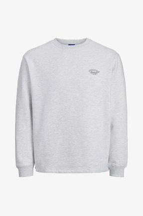سوئیشرت سفید مردانه ساده Jack & Jones - کد 856878191